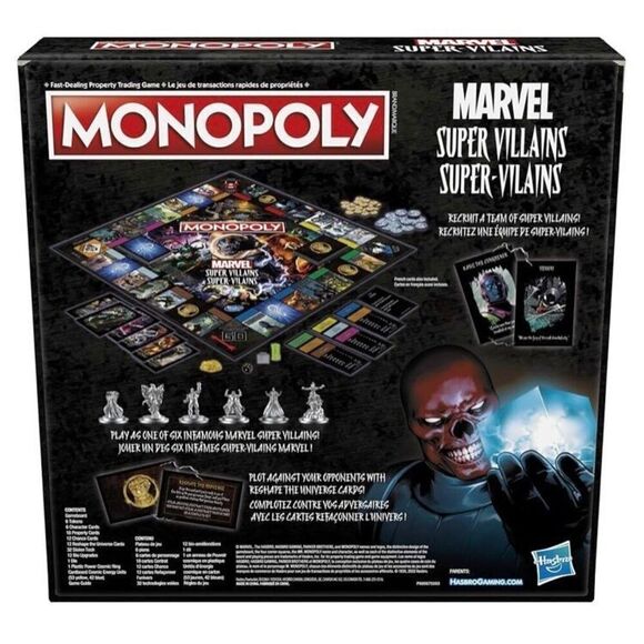 HASBRO - NWT Monopoly Marvel Super Villains Edition. Sealed Box - Picture 4 of 14